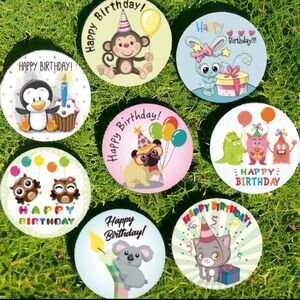 40 Happy Birthday Stickers!